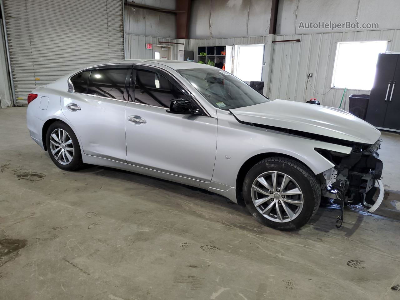 2015 Infiniti Q50 Base Silver vin: JN1BV7AR1FM407989