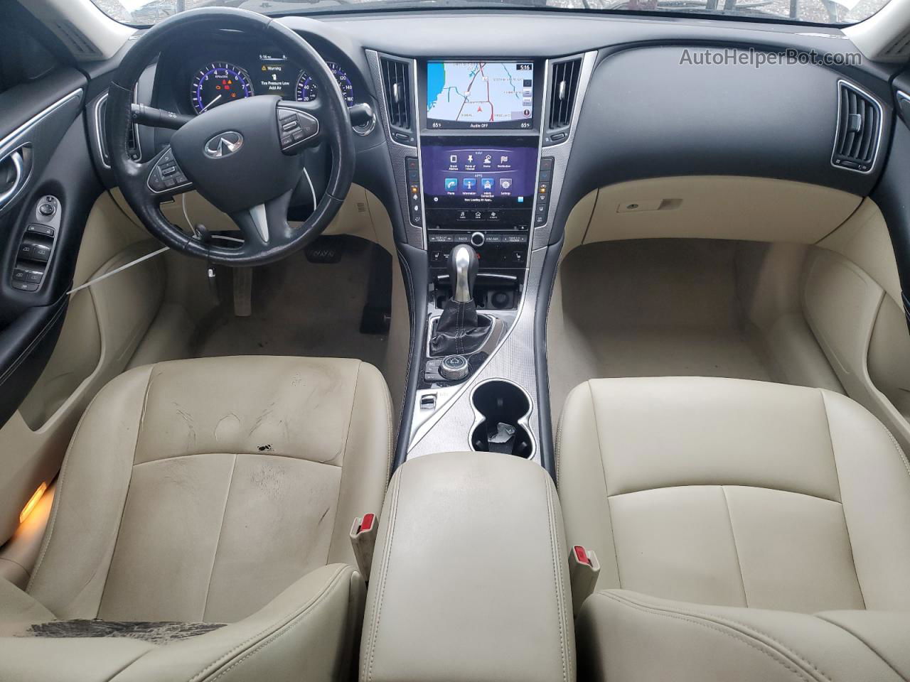 2015 Infiniti Q50 Base Белый vin: JN1BV7AR1FM413517