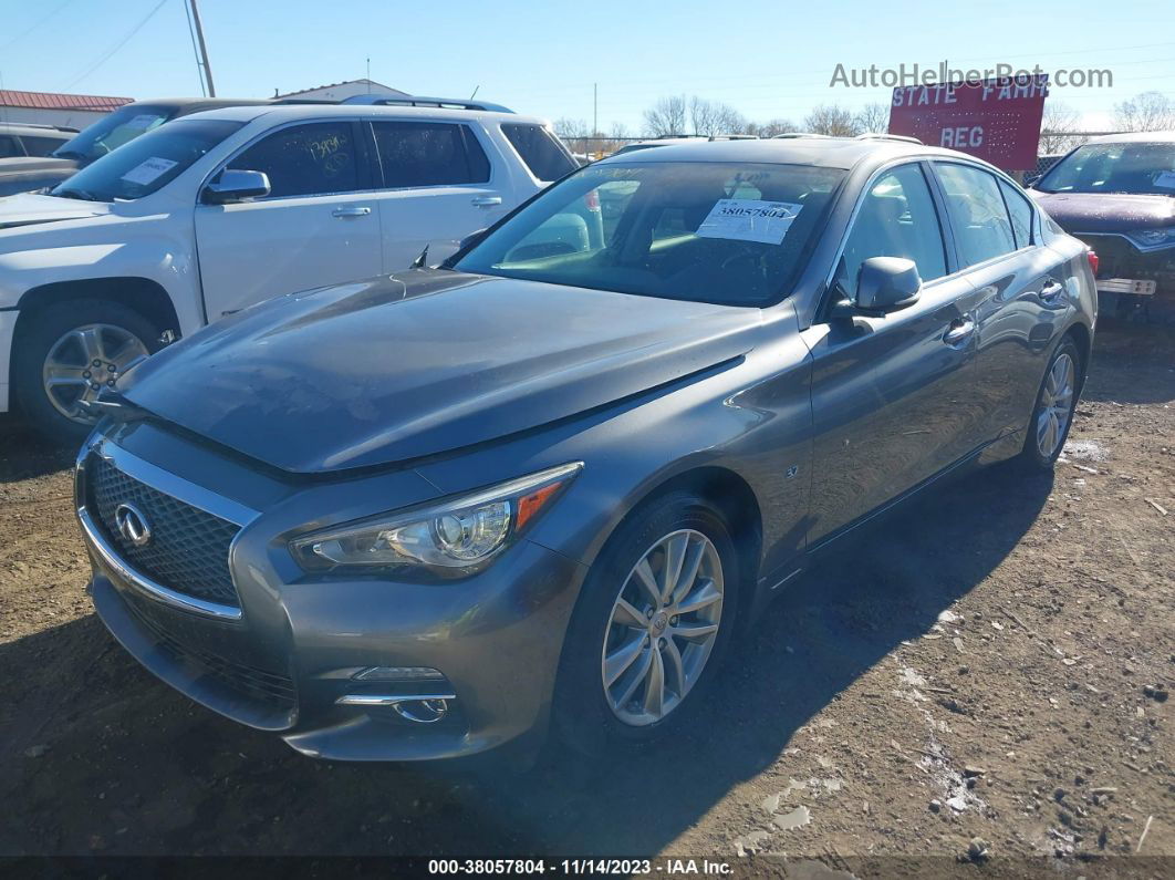 2015 Infiniti Q50 Premium Gray vin: JN1BV7AR1FM416630