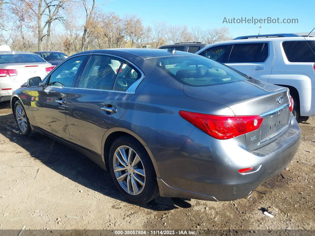 2015 Infiniti Q50 Premium Gray vin: JN1BV7AR1FM416630