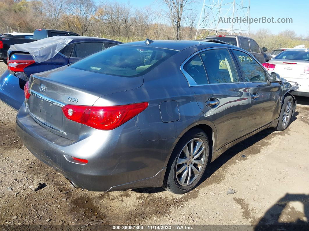 2015 Infiniti Q50 Premium Gray vin: JN1BV7AR1FM416630