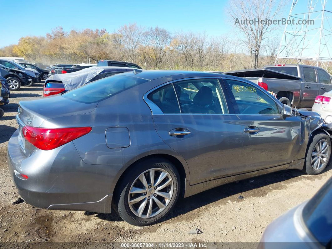 2015 Infiniti Q50 Premium Gray vin: JN1BV7AR1FM416630