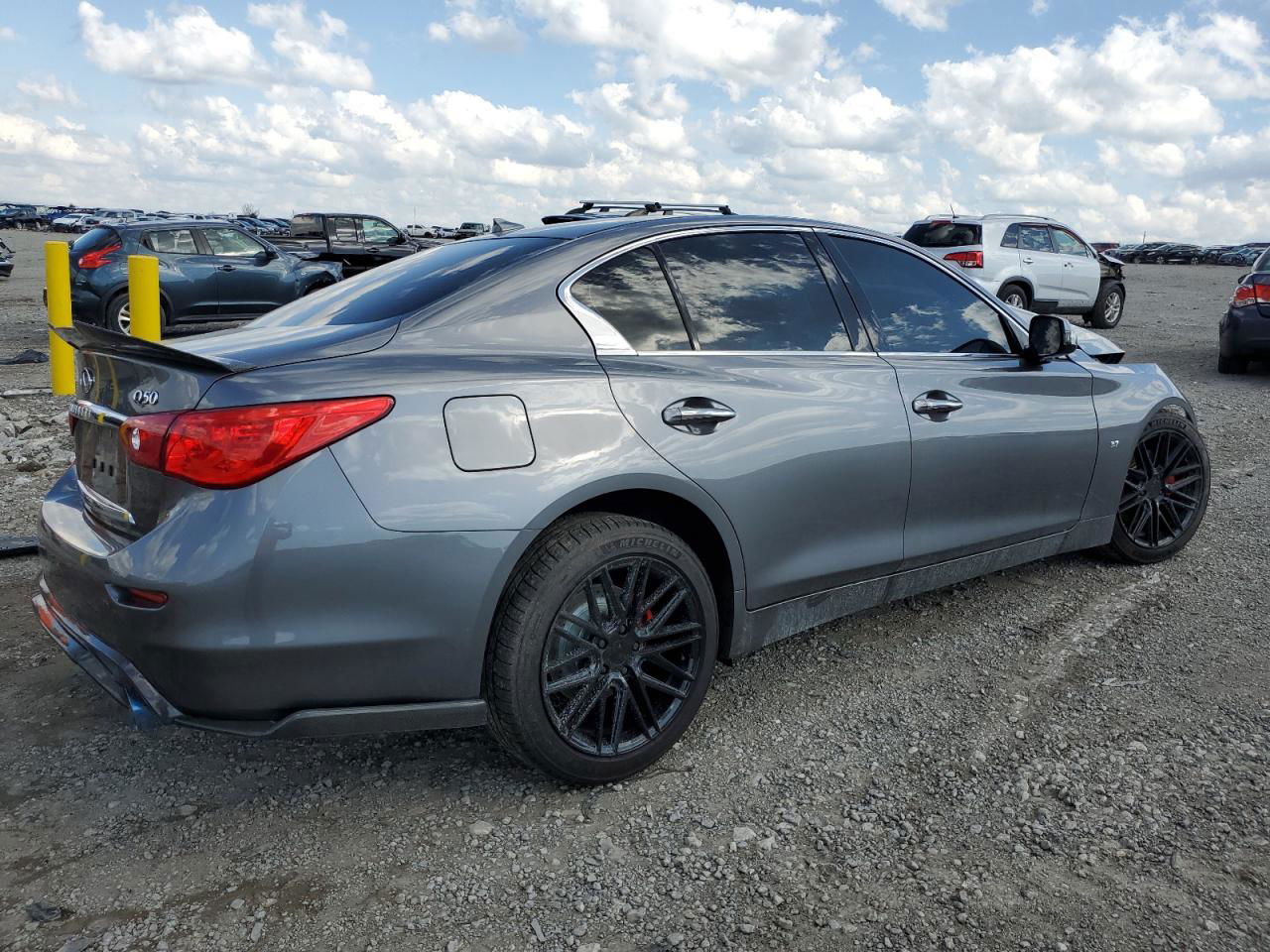 2015 Infiniti Q50 Base Gray vin: JN1BV7AR1FM421827