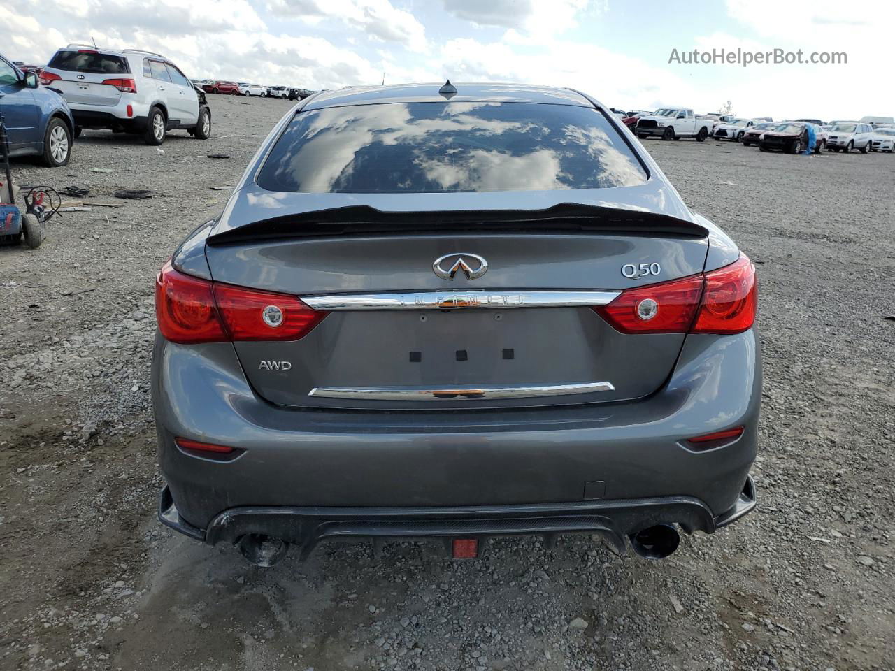 2015 Infiniti Q50 Base Gray vin: JN1BV7AR1FM421827