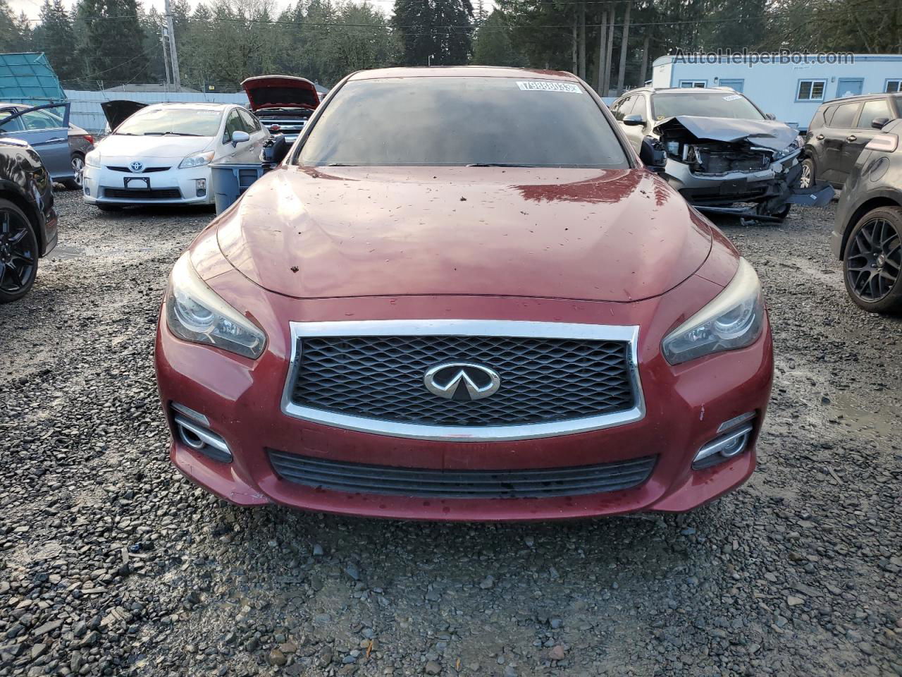 2014 Infiniti Q50 Base Красный vin: JN1BV7AR2EM681488