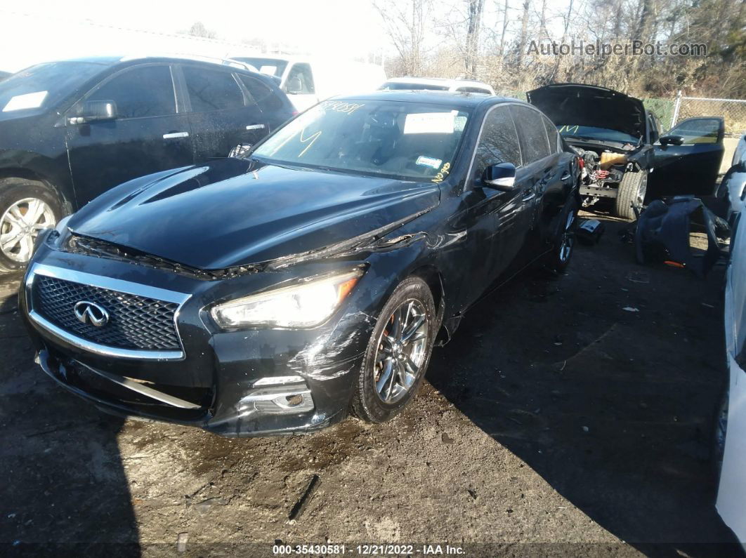 2014 Infiniti Q50 Premium Black vin: JN1BV7AR2EM682219