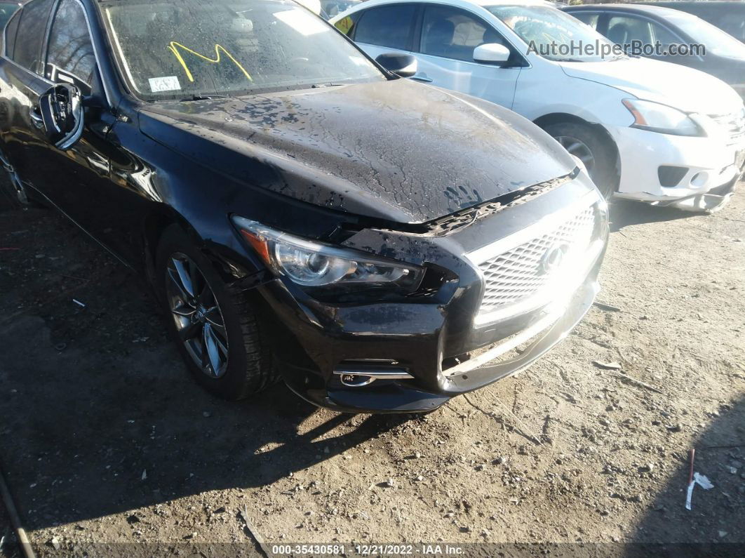 2014 Infiniti Q50 Premium Black vin: JN1BV7AR2EM682219