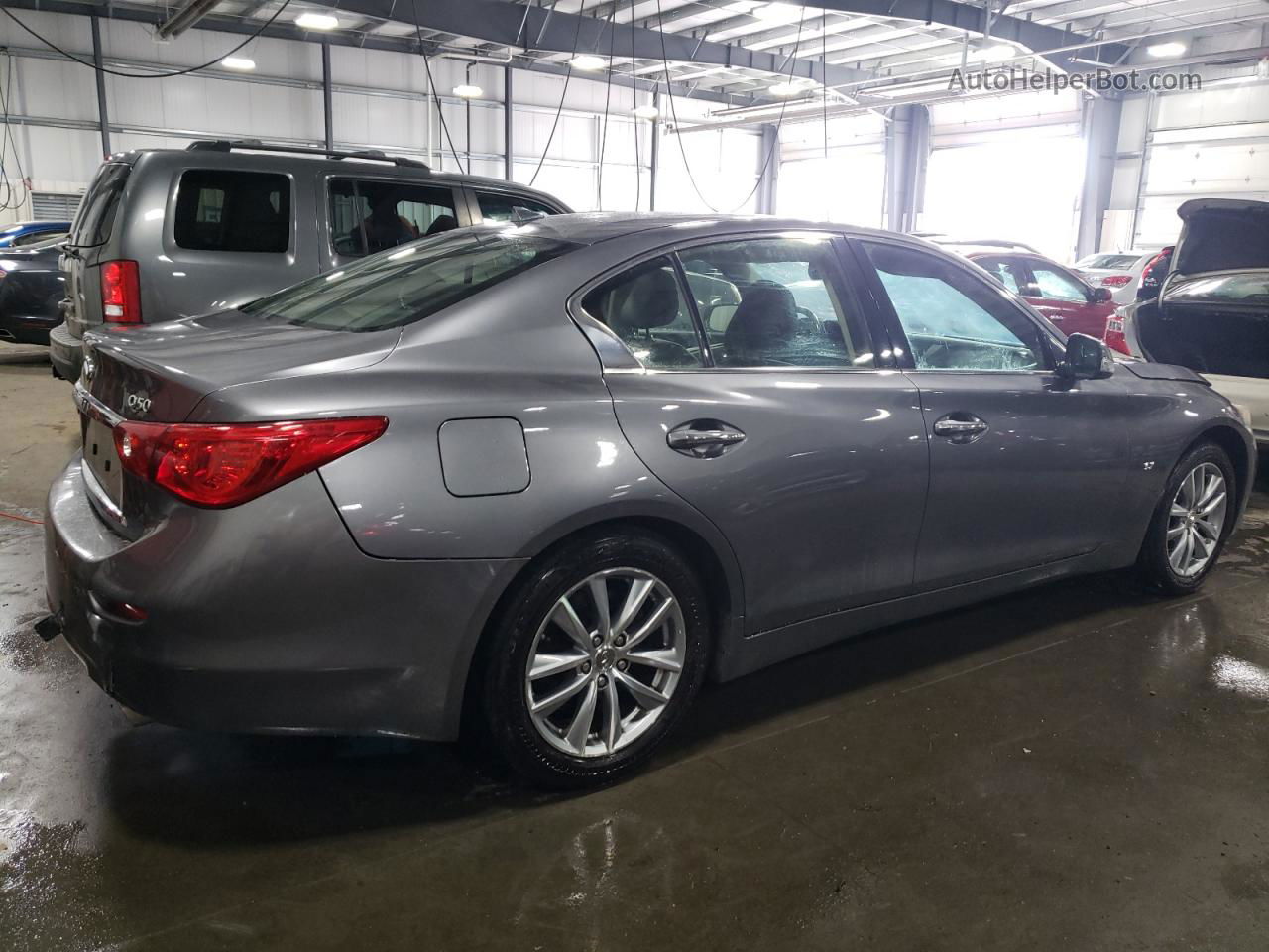 2014 Infiniti Q50 Base Серый vin: JN1BV7AR2EM683113