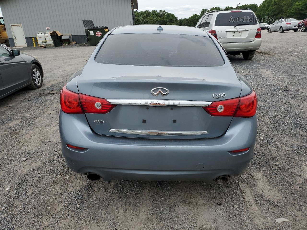 2014 Infiniti Q50 Base Turquoise vin: JN1BV7AR2EM684648