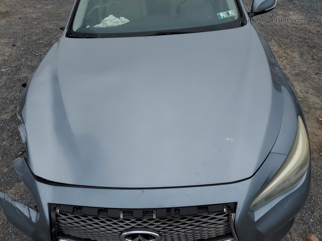 2014 Infiniti Q50 Base Бирюзовый vin: JN1BV7AR2EM684648