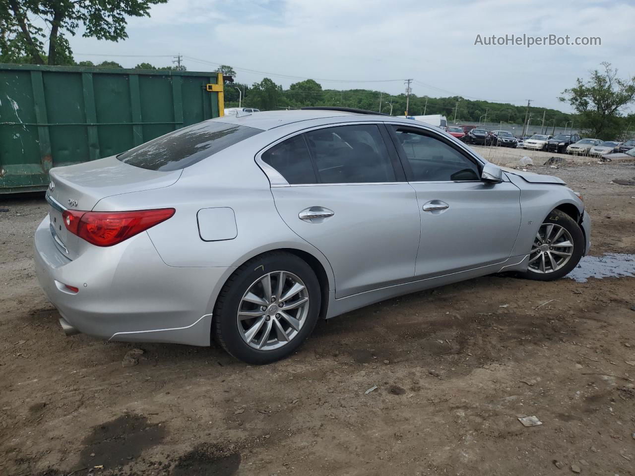 2014 Infiniti Q50 Base Silver vin: JN1BV7AR2EM685704