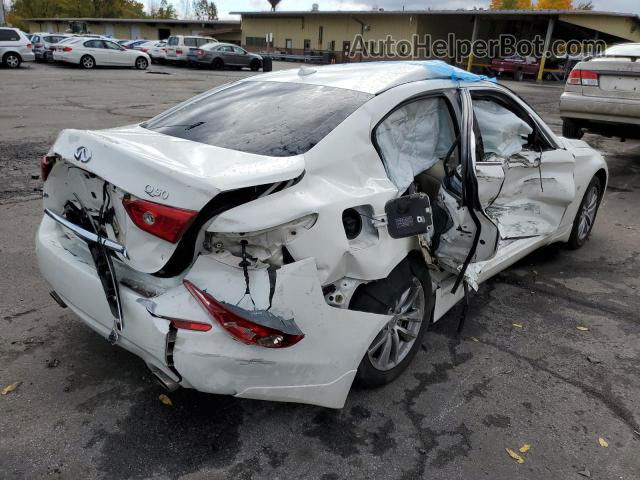 2014 Infiniti Q50 Base White vin: JN1BV7AR2EM687176