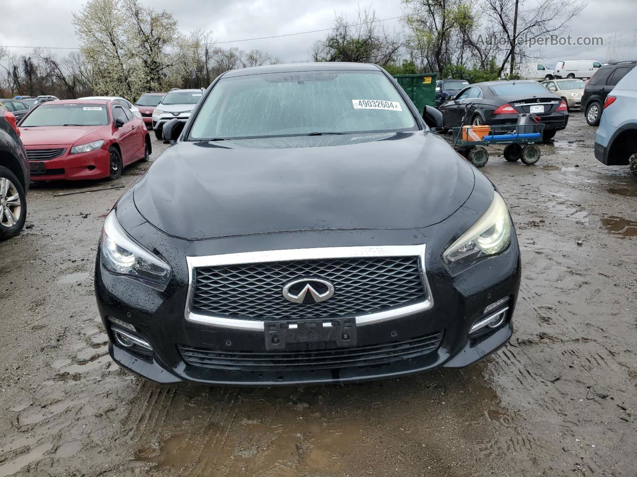 2014 Infiniti Q50 Base Черный vin: JN1BV7AR2EM690742