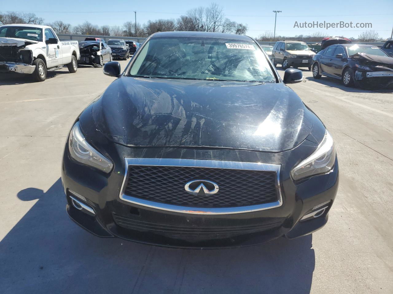 2014 Infiniti Q50 Base Black vin: JN1BV7AR2EM693981