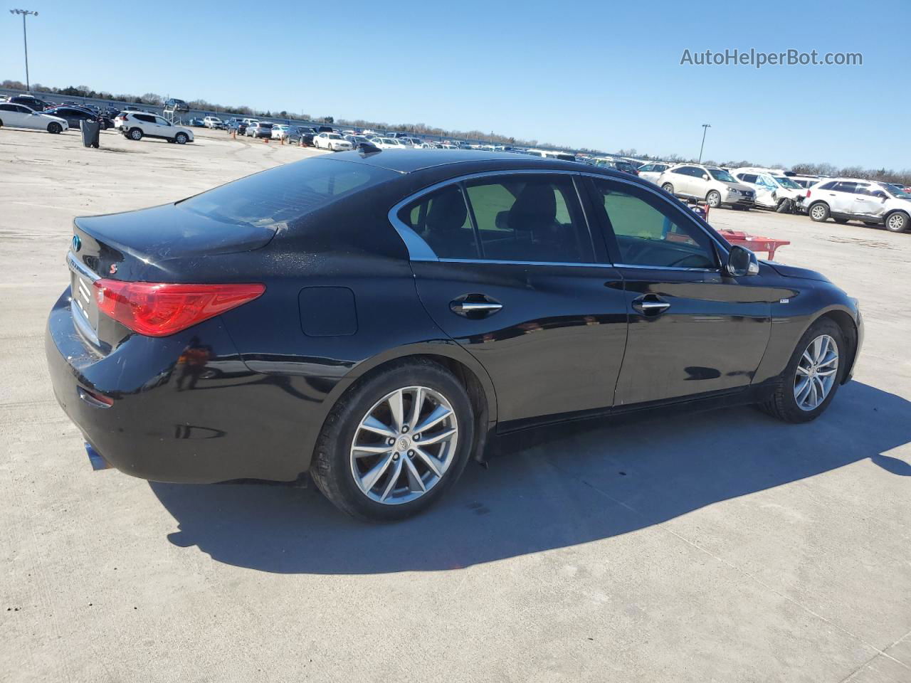 2014 Infiniti Q50 Base Black vin: JN1BV7AR2EM693981