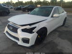 2014 Infiniti Q50 Sport White vin: JN1BV7AR2EM697299