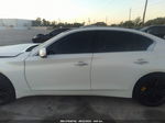 2014 Infiniti Q50 Sport White vin: JN1BV7AR2EM697299