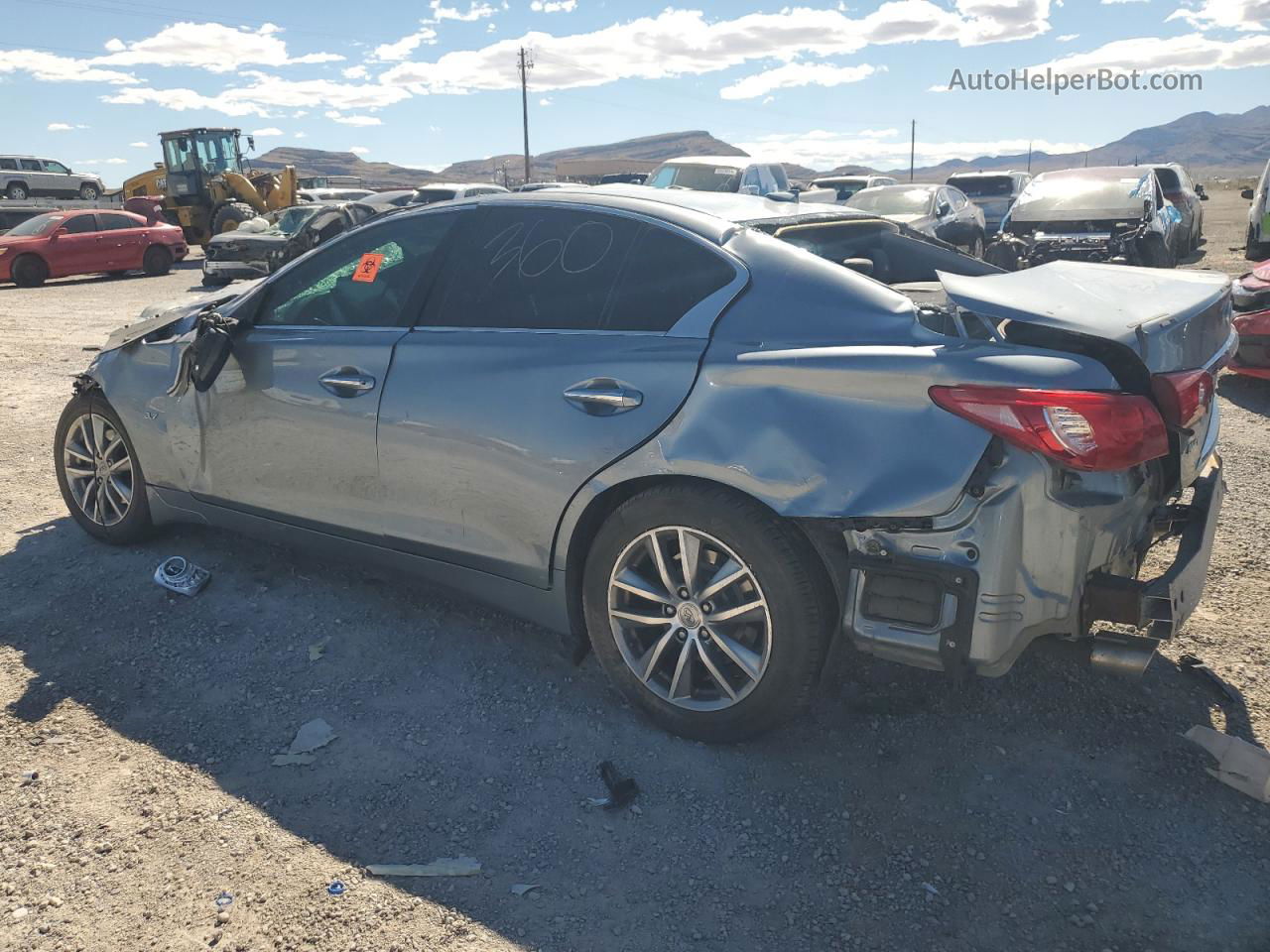 2014 Infiniti Q50 Base Silver vin: JN1BV7AR2EM704252