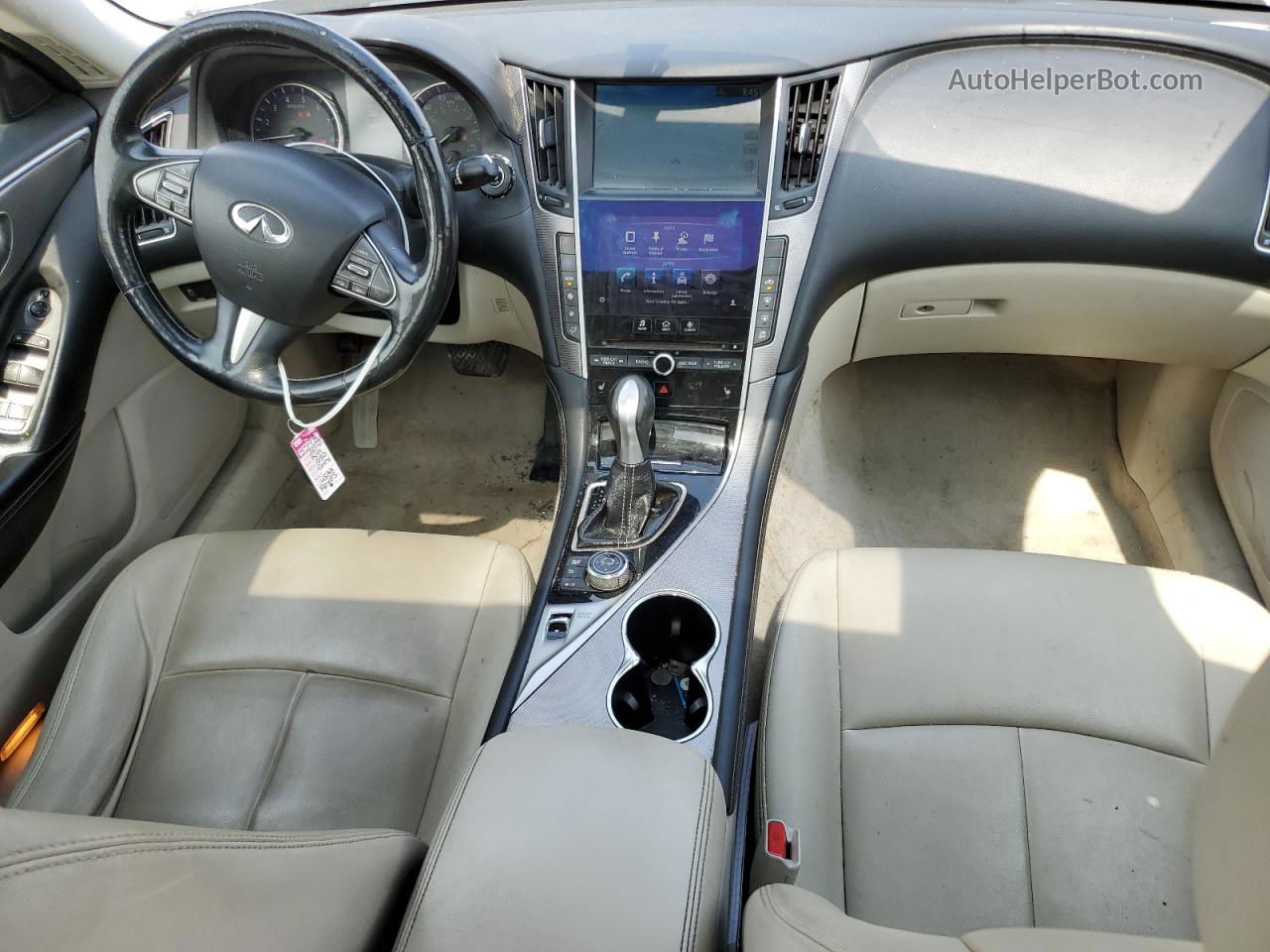 2014 Infiniti Q50 Base Gray vin: JN1BV7AR2EM707006