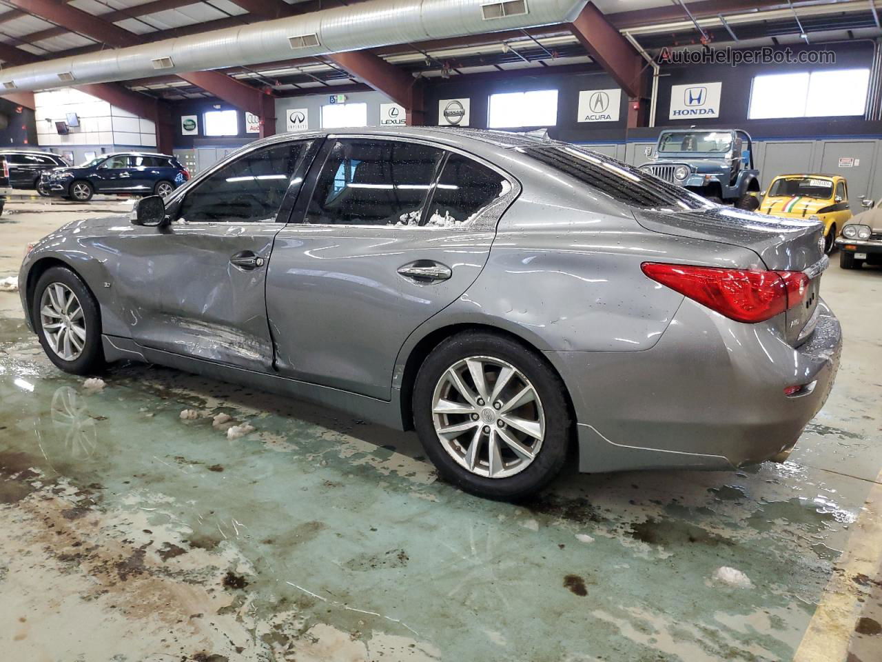 2015 Infiniti Q50 Base Gray vin: JN1BV7AR2FM392418