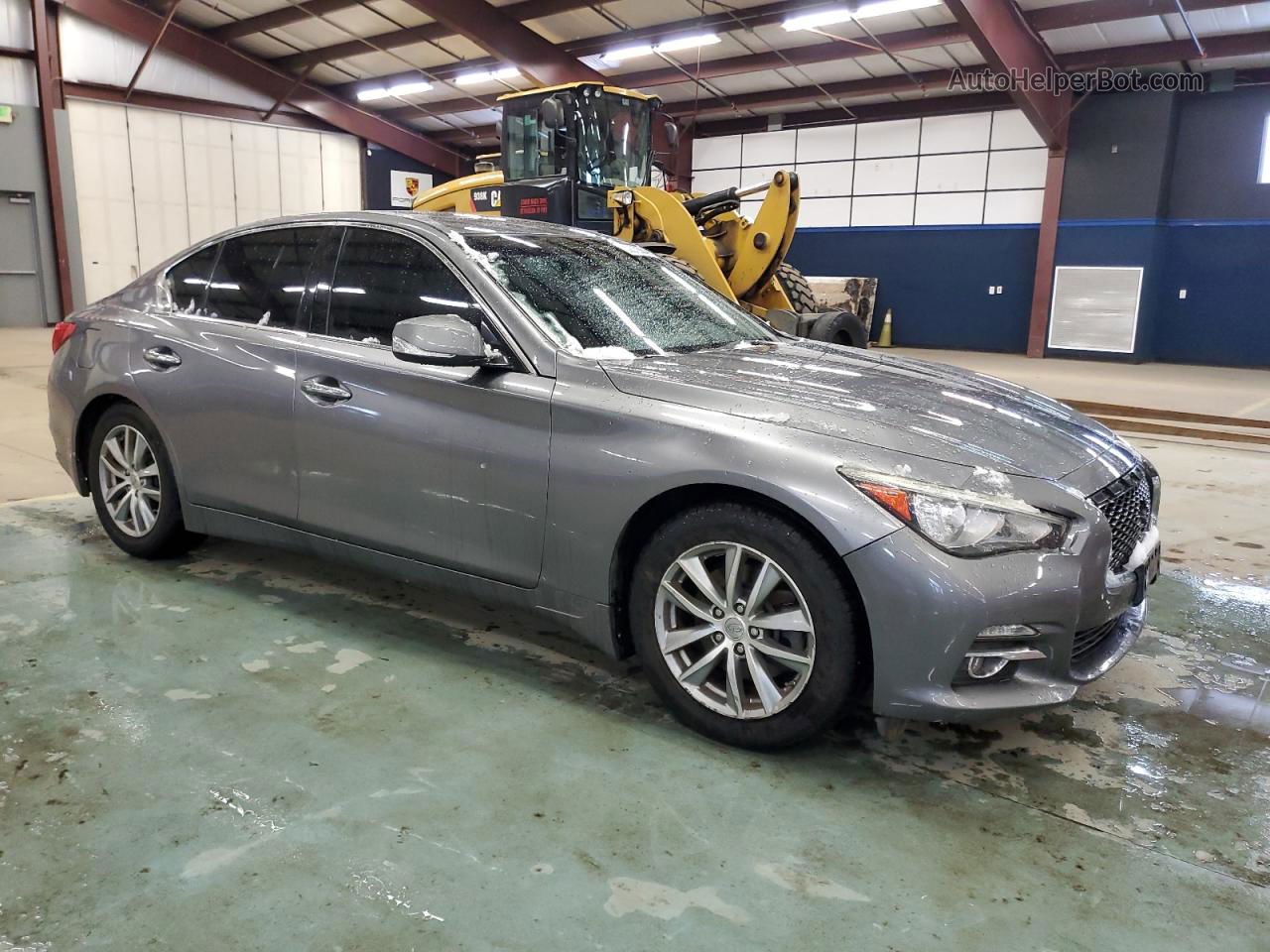 2015 Infiniti Q50 Base Gray vin: JN1BV7AR2FM392418