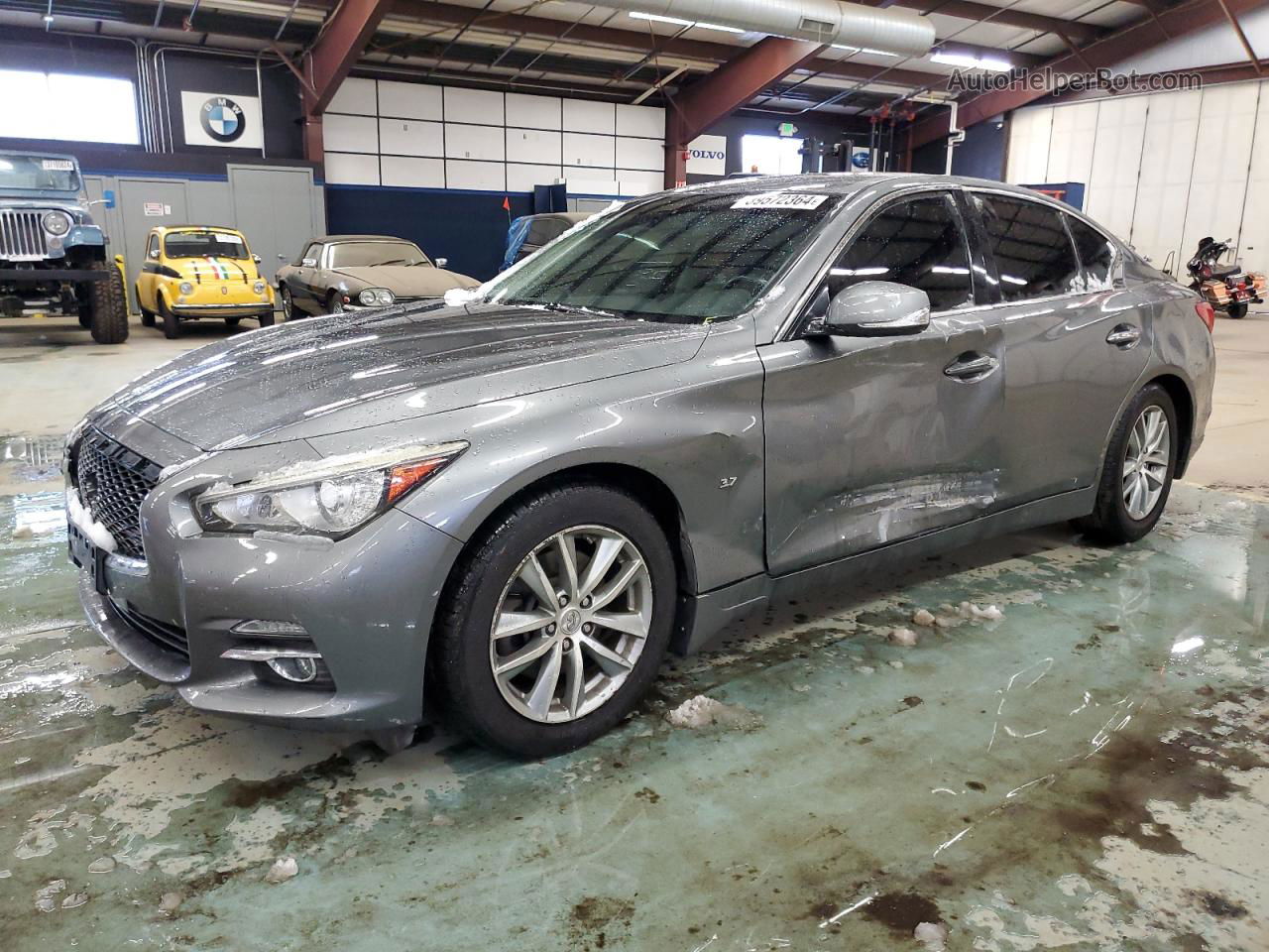 2015 Infiniti Q50 Base Серый vin: JN1BV7AR2FM392418