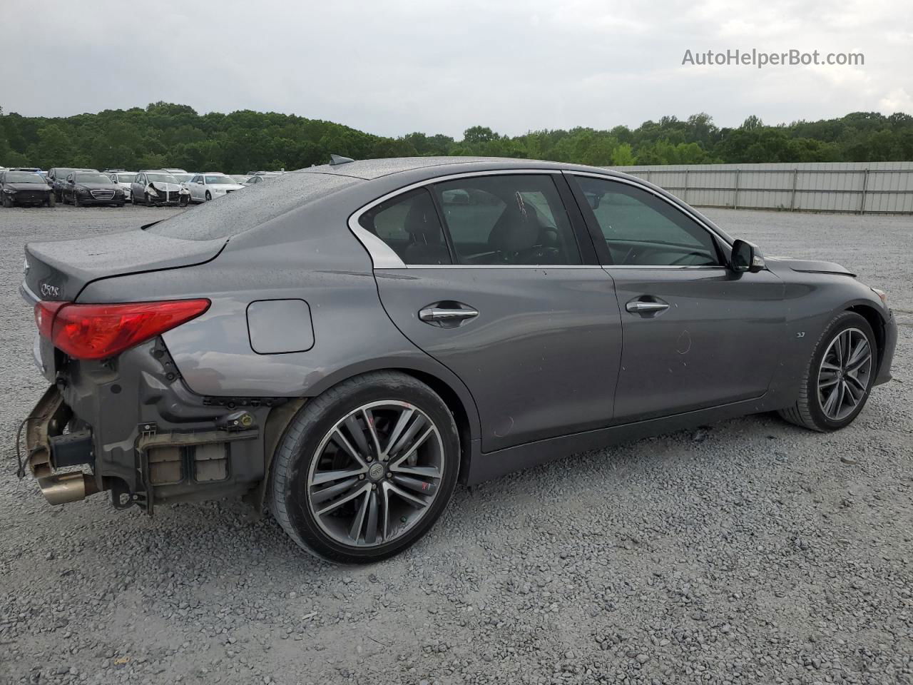 2015 Infiniti Q50 Base Gray vin: JN1BV7AR2FM396727