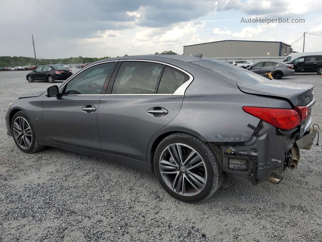 2015 Infiniti Q50 Base Gray vin: JN1BV7AR2FM396727