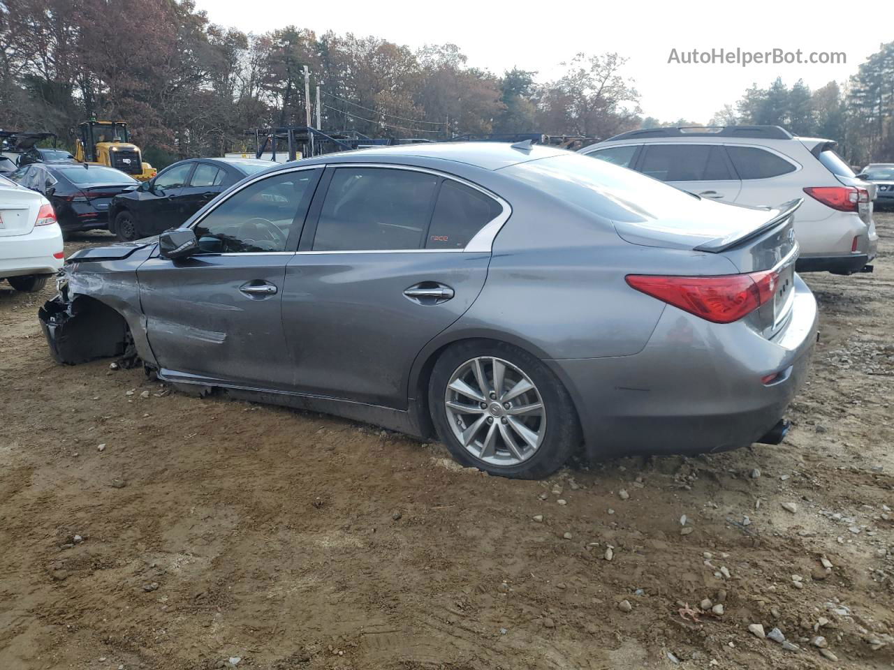 2015 Infiniti Q50 Base Gray vin: JN1BV7AR2FM396839