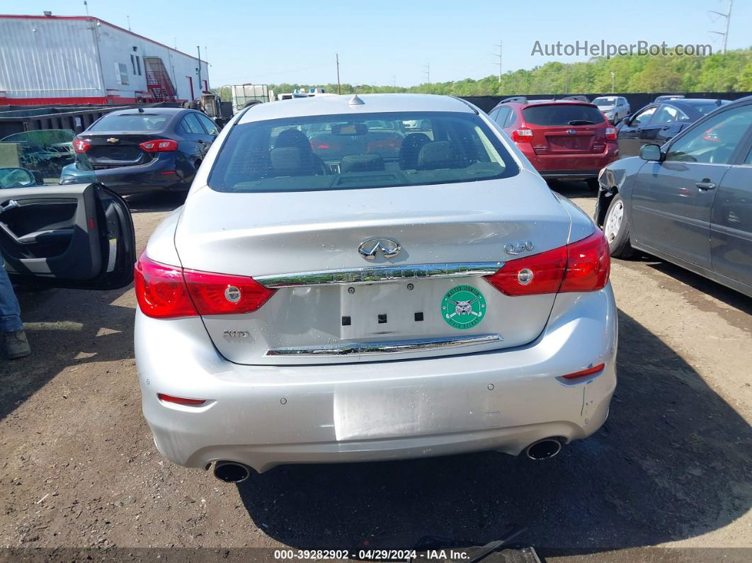 2015 Infiniti Q50 Premium Silver vin: JN1BV7AR2FM397845