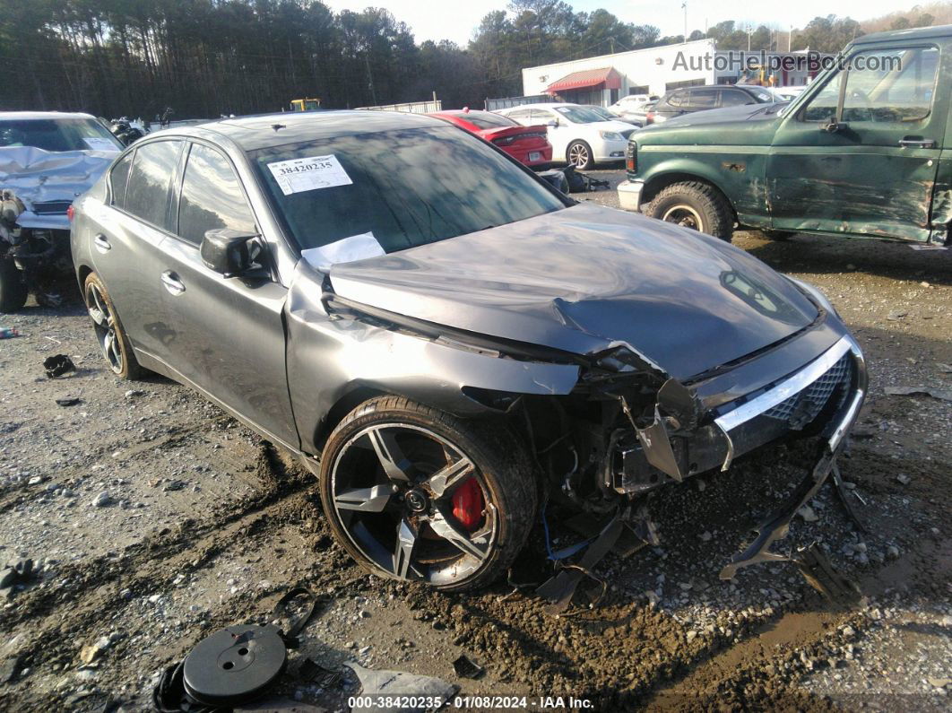 2015 Infiniti Q50 Premium Gray vin: JN1BV7AR2FM402039