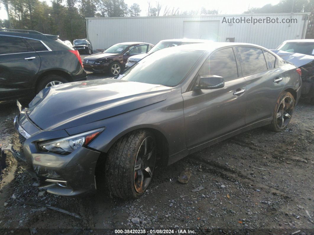 2015 Infiniti Q50 Premium Gray vin: JN1BV7AR2FM402039