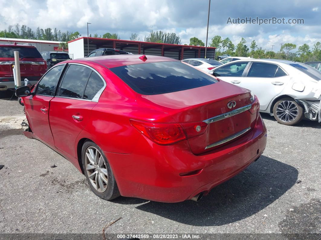 2015 Infiniti Q50 Premium Красный vin: JN1BV7AR2FM402607