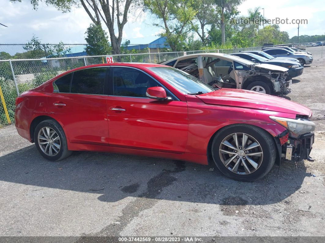 2015 Infiniti Q50 Premium Красный vin: JN1BV7AR2FM402607