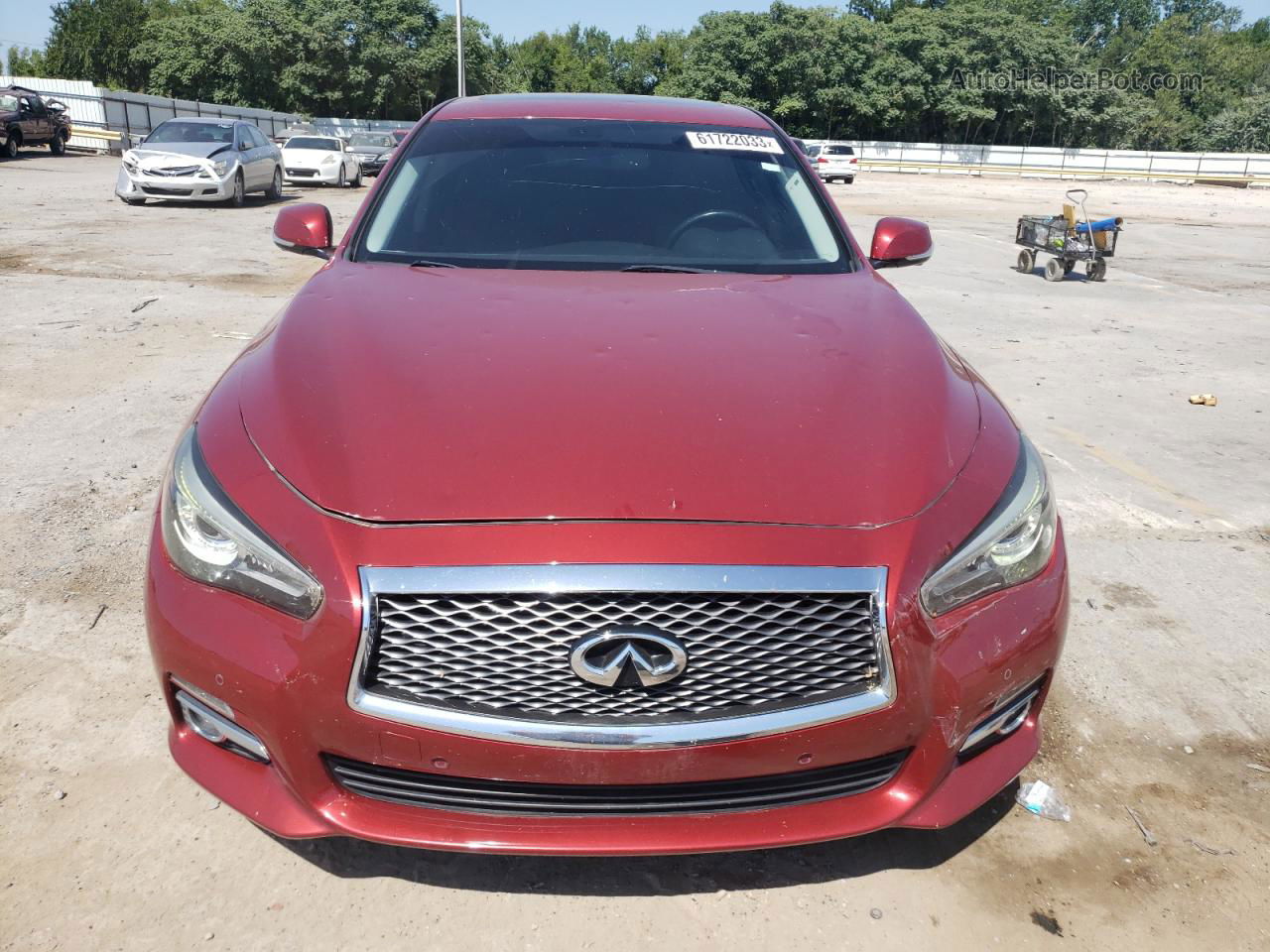 2015 Infiniti Q50 Base Red vin: JN1BV7AR2FM404566