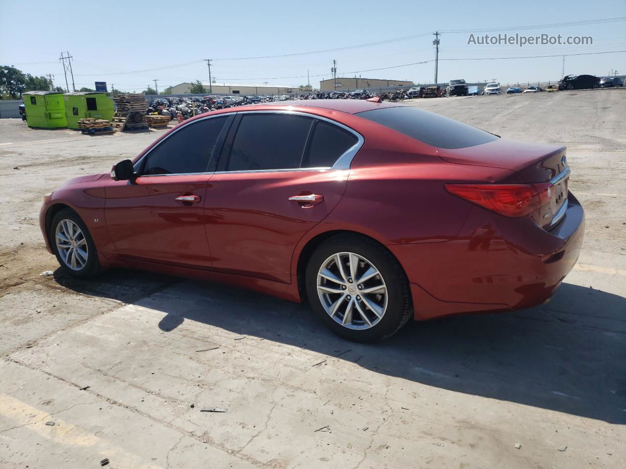 2015 Infiniti Q50 Base Red vin: JN1BV7AR2FM404566