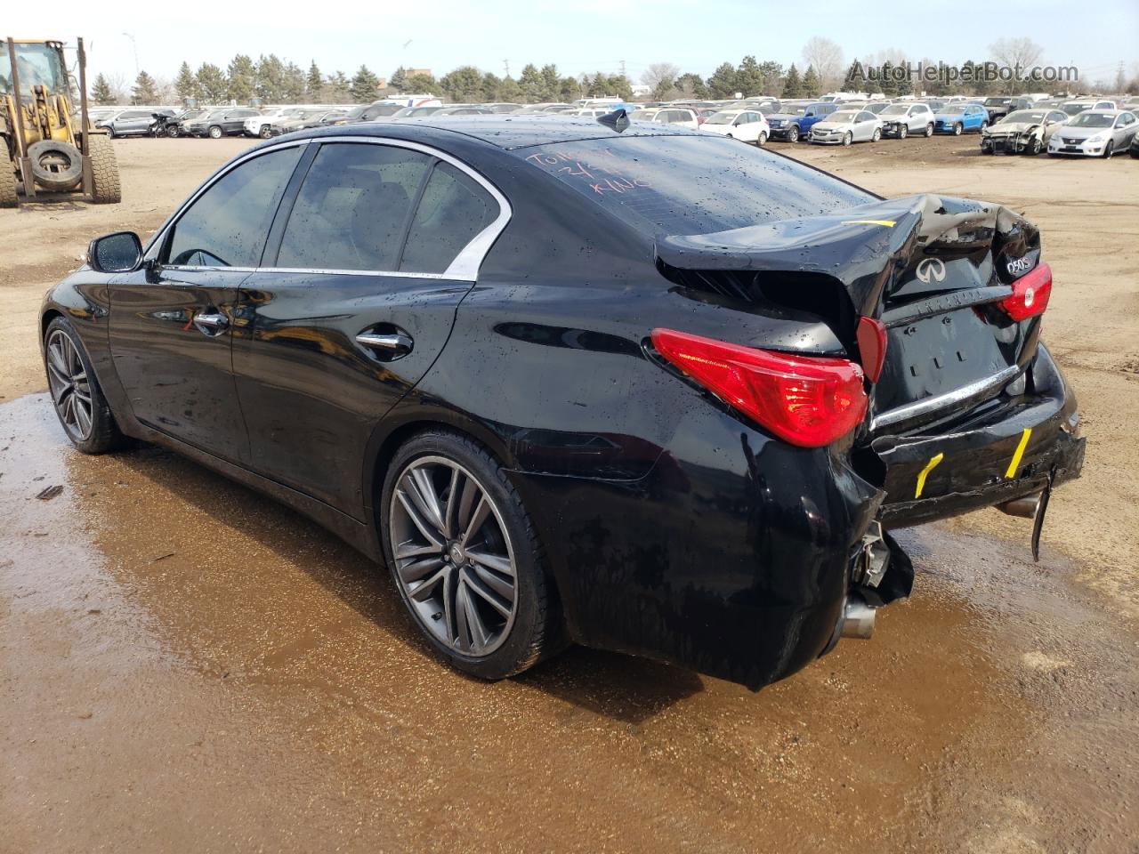 2015 Infiniti Q50 Base Black vin: JN1BV7AR2FM414076