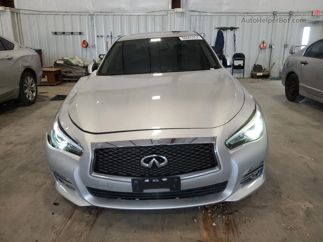 2015 Infiniti Q50 Base Silver vin: JN1BV7AR2FM418581