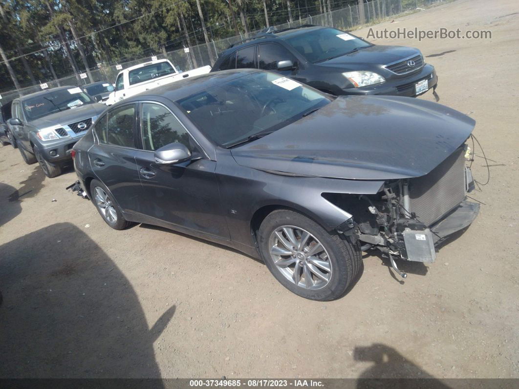 2014 Infiniti Q50 Premium Серый vin: JN1BV7AR3EM680639