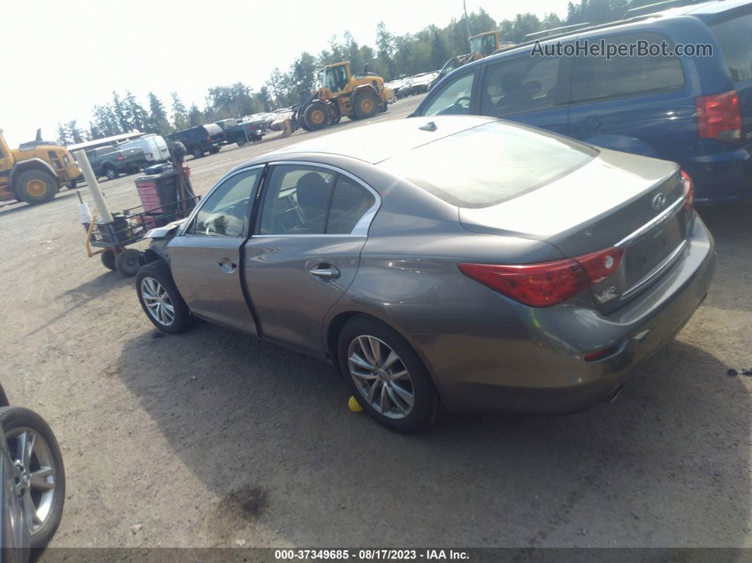 2014 Infiniti Q50 Premium Серый vin: JN1BV7AR3EM680639