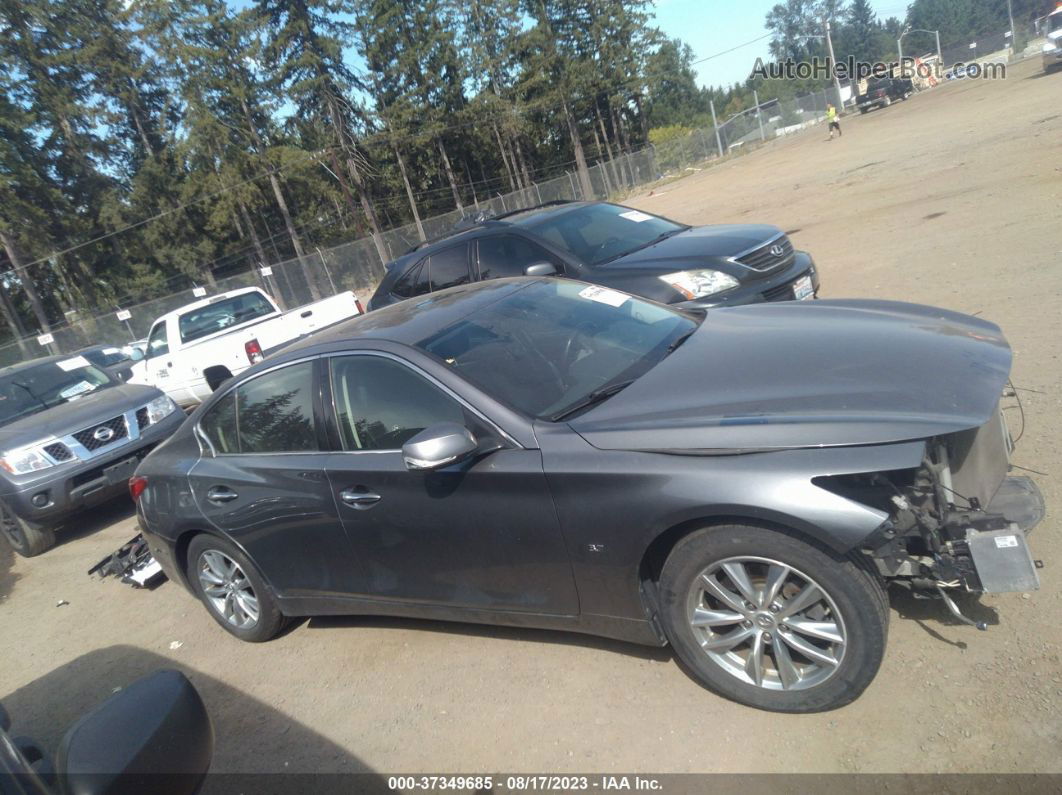 2014 Infiniti Q50 Premium Серый vin: JN1BV7AR3EM680639