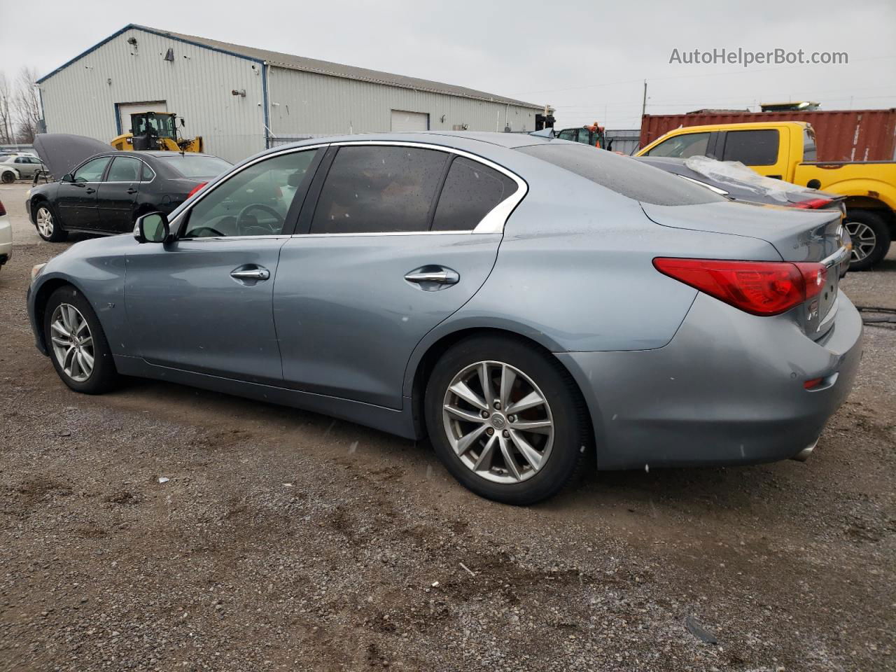 2014 Infiniti Q50 Base Gray vin: JN1BV7AR3EM682696