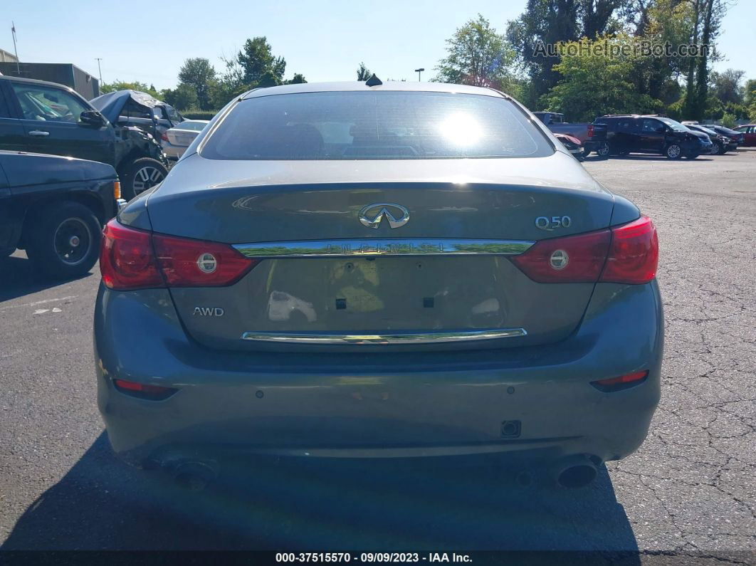 2014 Infiniti Q50 Premium Gray vin: JN1BV7AR3EM686425