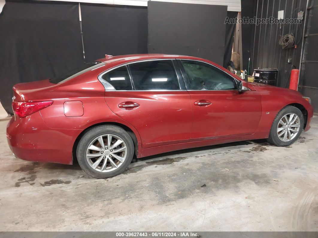 2014 Infiniti Q50 Premium Red vin: JN1BV7AR3EM687252