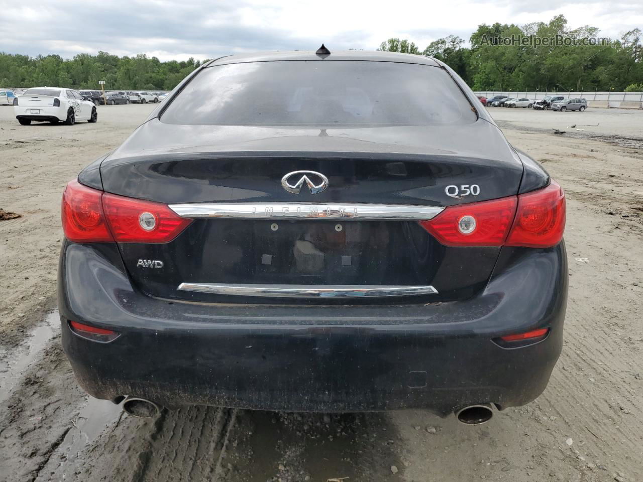 2014 Infiniti Q50 Base Black vin: JN1BV7AR3EM688708