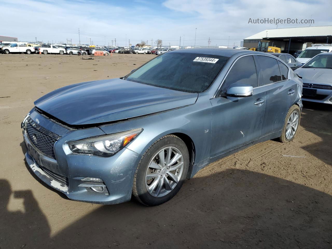 2014 Infiniti Q50 Base Серый vin: JN1BV7AR3EM690121