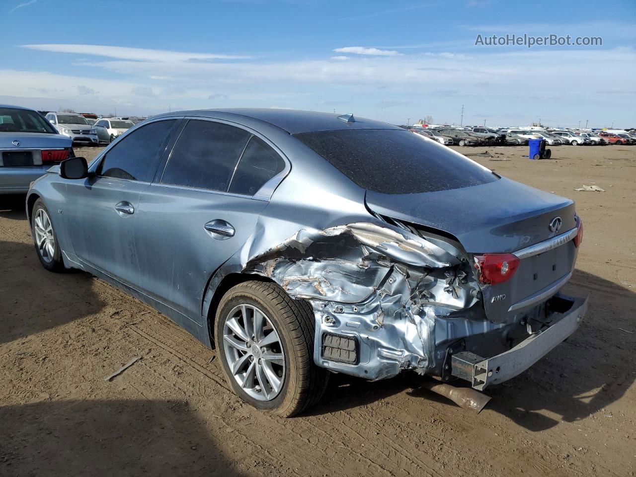 2014 Infiniti Q50 Base Серый vin: JN1BV7AR3EM690121