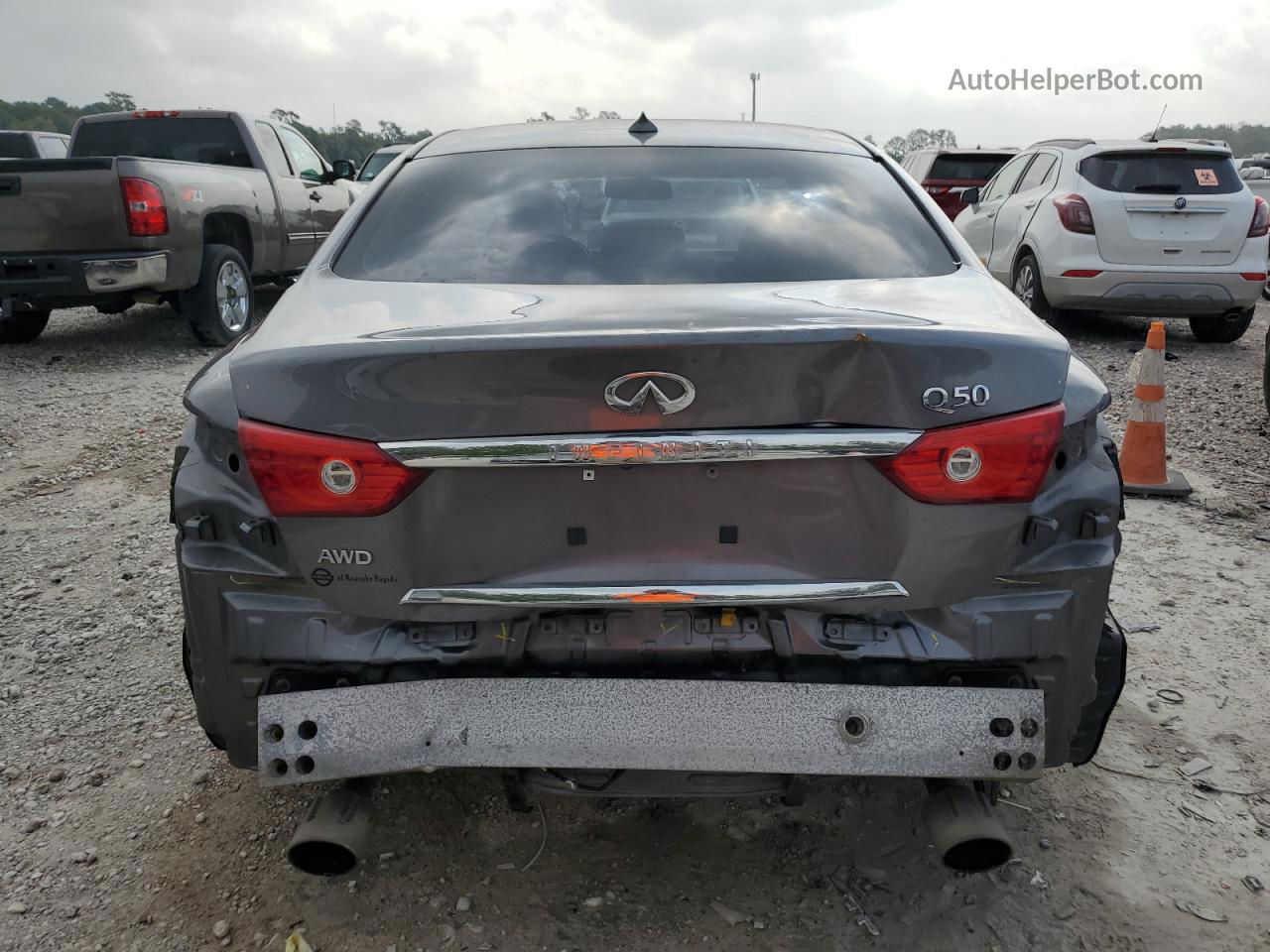 2014 Infiniti Q50 Base Серый vin: JN1BV7AR3EM691799