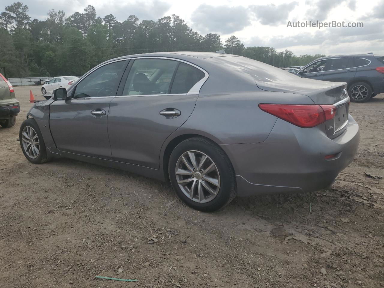 2014 Infiniti Q50 Base Gray vin: JN1BV7AR3EM692287