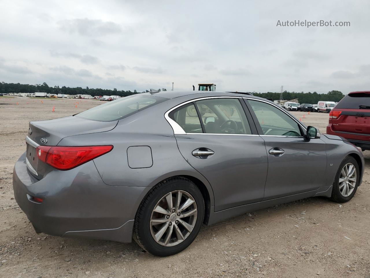 2014 Infiniti Q50 Base Gray vin: JN1BV7AR3EM692564